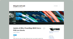 Desktop Screenshot of blog.le-vert.net